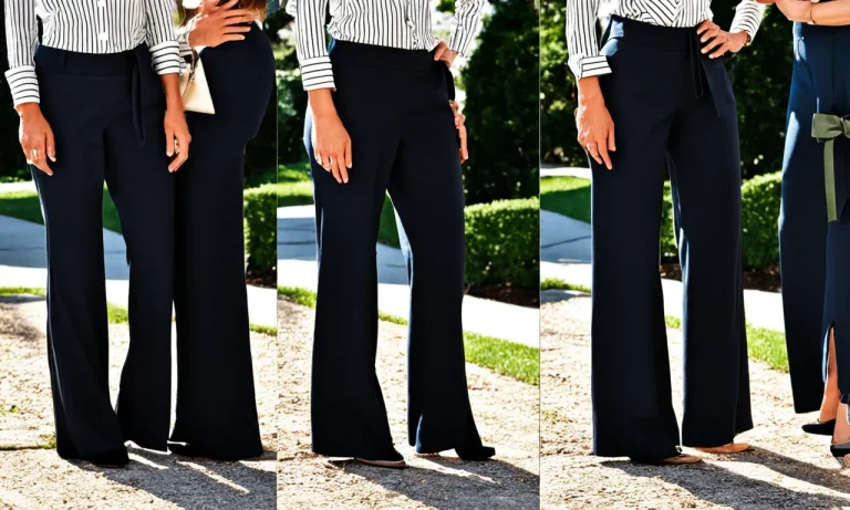How To Easily Narrow Wide Leg Pants Without Sewing