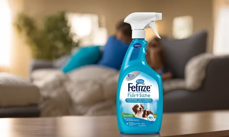 Is Febreze Fabric Spray Safe For Dogs?