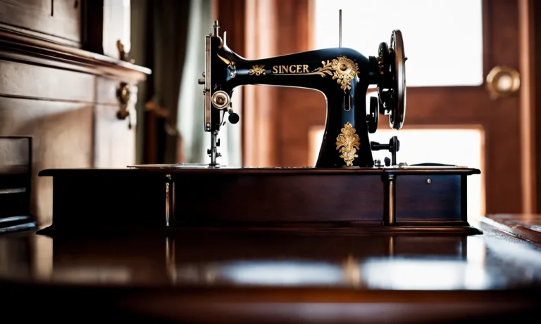 What’S The Value Of An Antique Singer Sewing Machine In A Wood Cabinet?