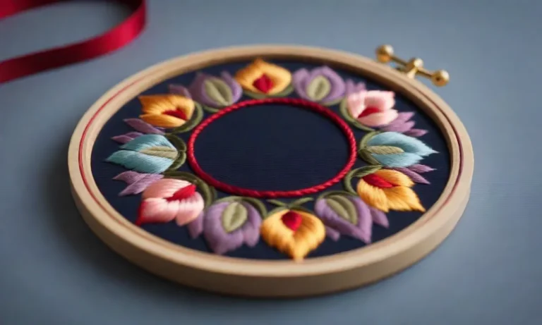 How To Finish The Back Of An Embroidery Hoop: A Comprehensive Guide