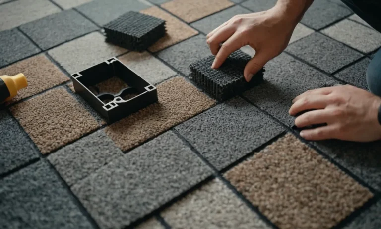 How To Install Carpet Tiles On Concrete Without Glue: A Comprehensive Guide