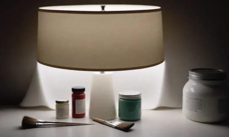 How To Paint A Fabric Lampshade: A Comprehensive Guide