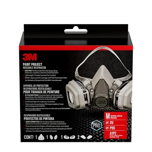 NIOSH-Approved Reusable Respirator with OV/P95 Filters