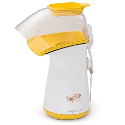 Presto Poplite hot air popcorn popper in yellow color