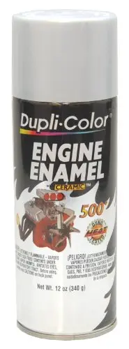 Dupli-Color Engine Enamel with Ceramic spray paint in aluminum
