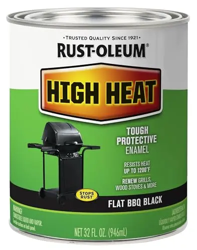 Rust-Oleum high heat brush-on enamel for fireplace stoves
