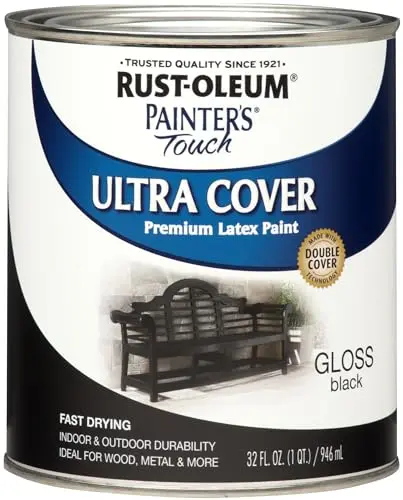RUST-OLEUM Painter's Touch latex paint in gloss black