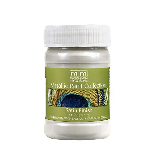Modern Masters Pearl White metallic paint in small can