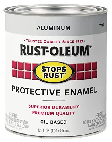 Rust-Oleum Stops Rust Brush-On Paint in Metallic Aluminum finish