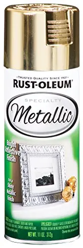 Rust-Oleum Specialty Metallic Gold Spray Paint for decorative metal