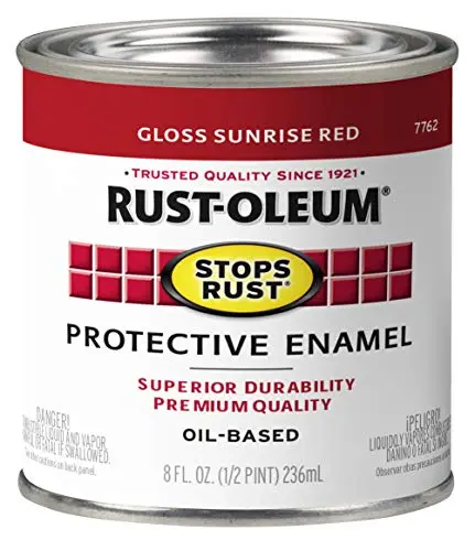 RUST-OLEUM Stops Rust Paint in gloss sunrise red
