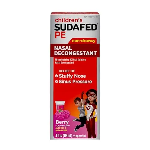 Berry-Flavored Nasal Decongestant, Non-Drowsy (Ages 4-11)