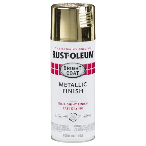 Rust-Oleum Bright Coat Gold Spray Paint for interior metal
