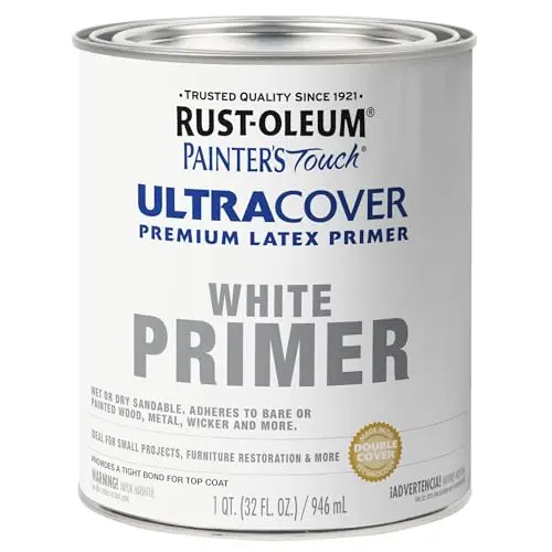 Rust-Oleum Painter's Touch Latex Primer in flat white quart can