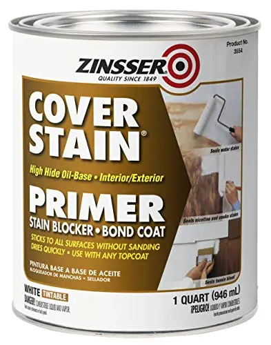 Zinsser High Hide Cover Stain primer can