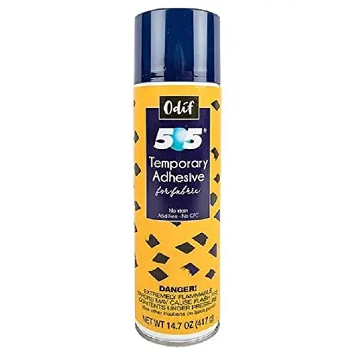 Odif 505 temporary fabric spray adhesive can