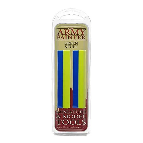 The Army Painter Green Stuff two-part epoxy clay with mixing tools
