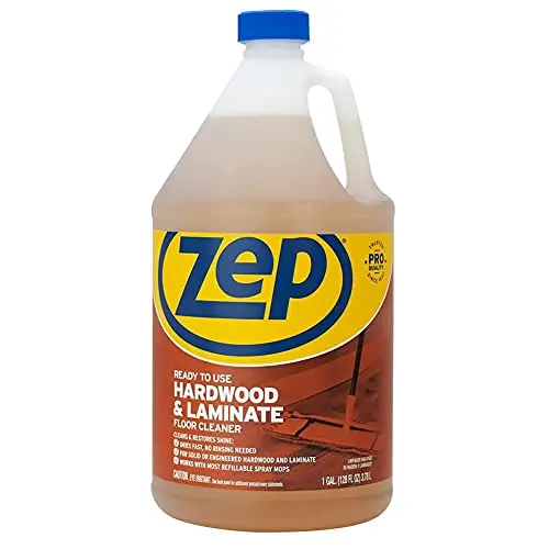 Zep industrial hardwood and laminate floor cleaner bottle