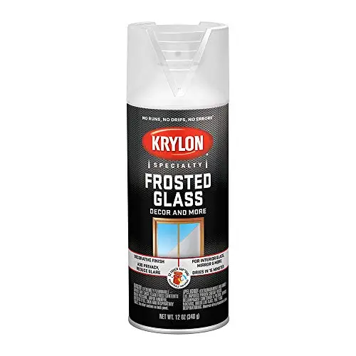 Krylon Glass Frosting spray paint with matte finish for privacy