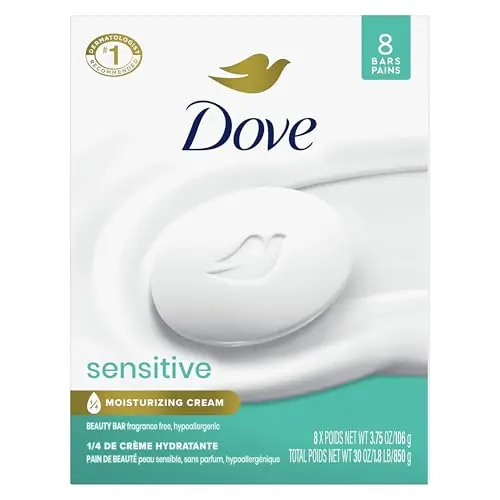 Fragrance-Free, Hypoallergenic, 8 Bars