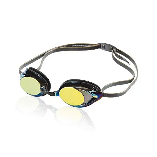 Mirrored anti-fog swim goggles for adults