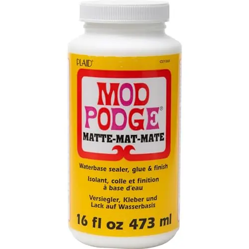 Mod Podge Matte adhesive bottle for fabric and wood crafts