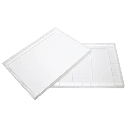 Masterson Aqua-Pro white resin watercolor palette with 32 wells and mixing areas