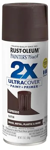 Rust-Oleum Painter's Touch spray paint can in satin espresso