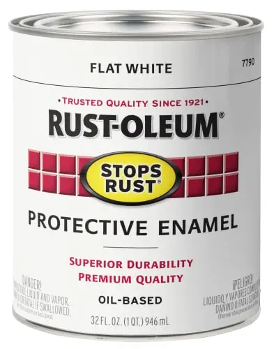 Rust-Oleum Protective Enamel Paint in Flat White