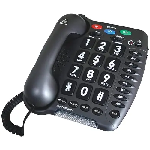 Ultra-Amplified Corded Telephone for Hearing Impaired
