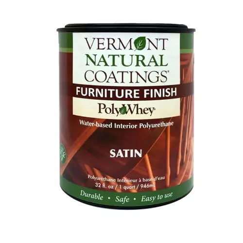 Vermont Natural Coatings PolyWhey Furniture Finish in satin
