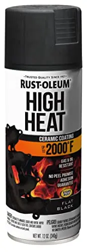 Rust-Oleum Automotive High Heat Spray Paint can in flat black