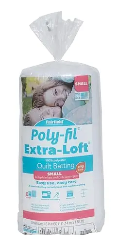 Fairfield Poly-Fil Extra-Loft batting for quilting with medium loft