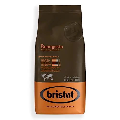 Bristot Buongusto Italian Espresso whole bean coffee bag