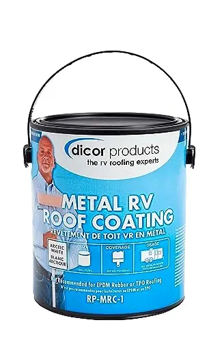Dicor acrylic elastomeric coating for metal RV roofs