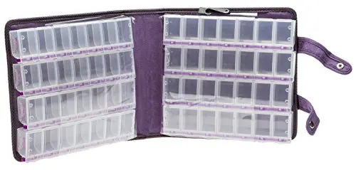 Craft Mates bead organizer with 56 locking compartments