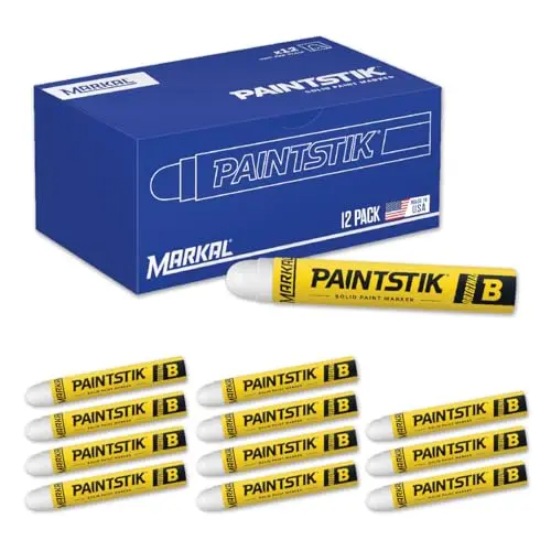 Markal industrial white paint markers for tires and metal