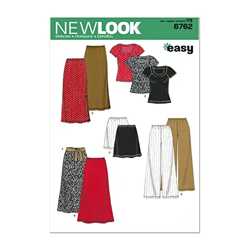 Simplicity New Look easy to sew misses tops pants and skirts pattern