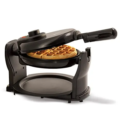BELLA rotating Belgian waffle maker with removable drip tray
