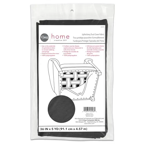 Prym Dritz Dust Cover Upholstery Fabric in charcoal color