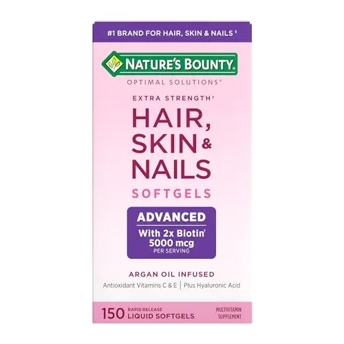 Argan-Infused Biotin & Hyaluronic Acid Softgels