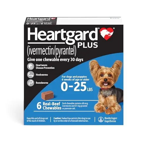 Ivermectin/Pyrantel Chewables for Small Dogs (6-mo. Supply)