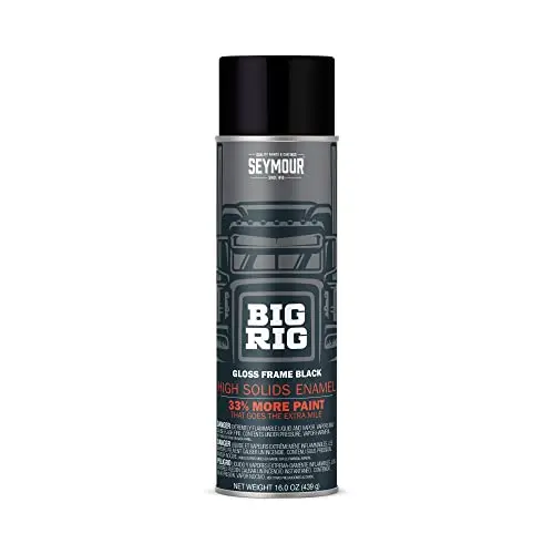 Seymour Big Rig professional coatings spray paint in gloss frame black
