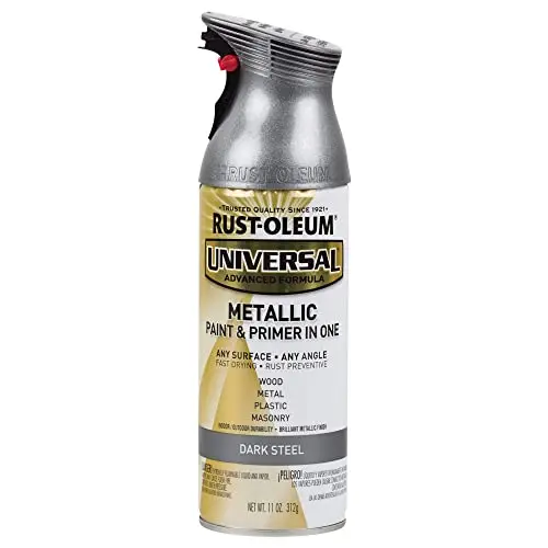 Rust-Oleum Universal Metallic Spray Paint in dark steel