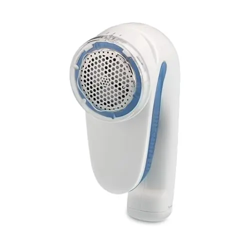 Conair white fabric shaver with comfortable ergonomic handle