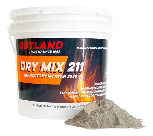 Rutland Dry Mix 211 Refractory Mortar for masonry and repair