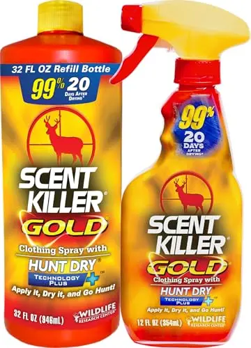 Long-lasting molecular odor elimination for hunting clothing & boots
