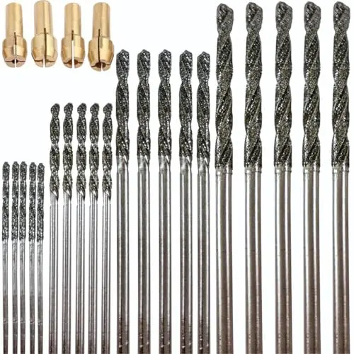 24-pc set for jewelry, sea glass, stones - Dremel compatible