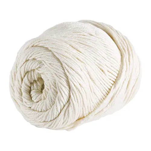 Knit Picks Dishie worsted weight cotton yarn skein in white