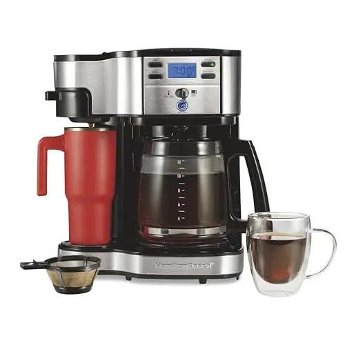 Hamilton Beach 2-way coffee maker with single-serve and full-pot brewing